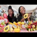 VIDEO: EXOTIC FRUIT Q&A MUKBANG | BEFORE AND AFTER PICS | EATING SHOW